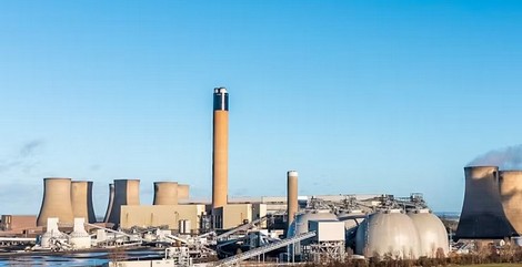 Centrale capture CO2 Drax Yorkshire GB