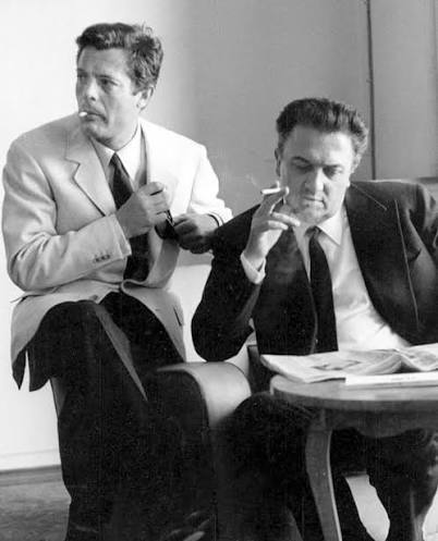 F. Fellini M. Mastroianni